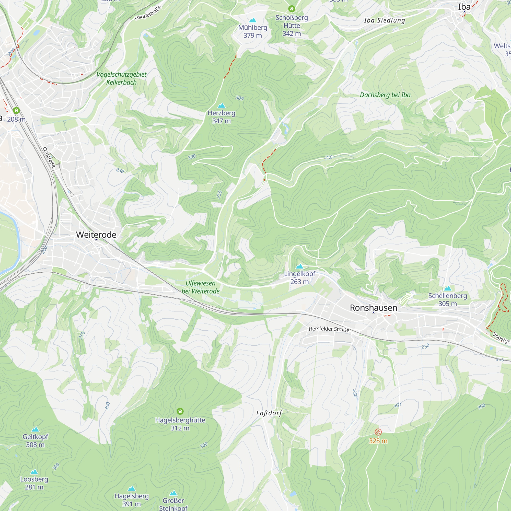 Rinneckhütte map