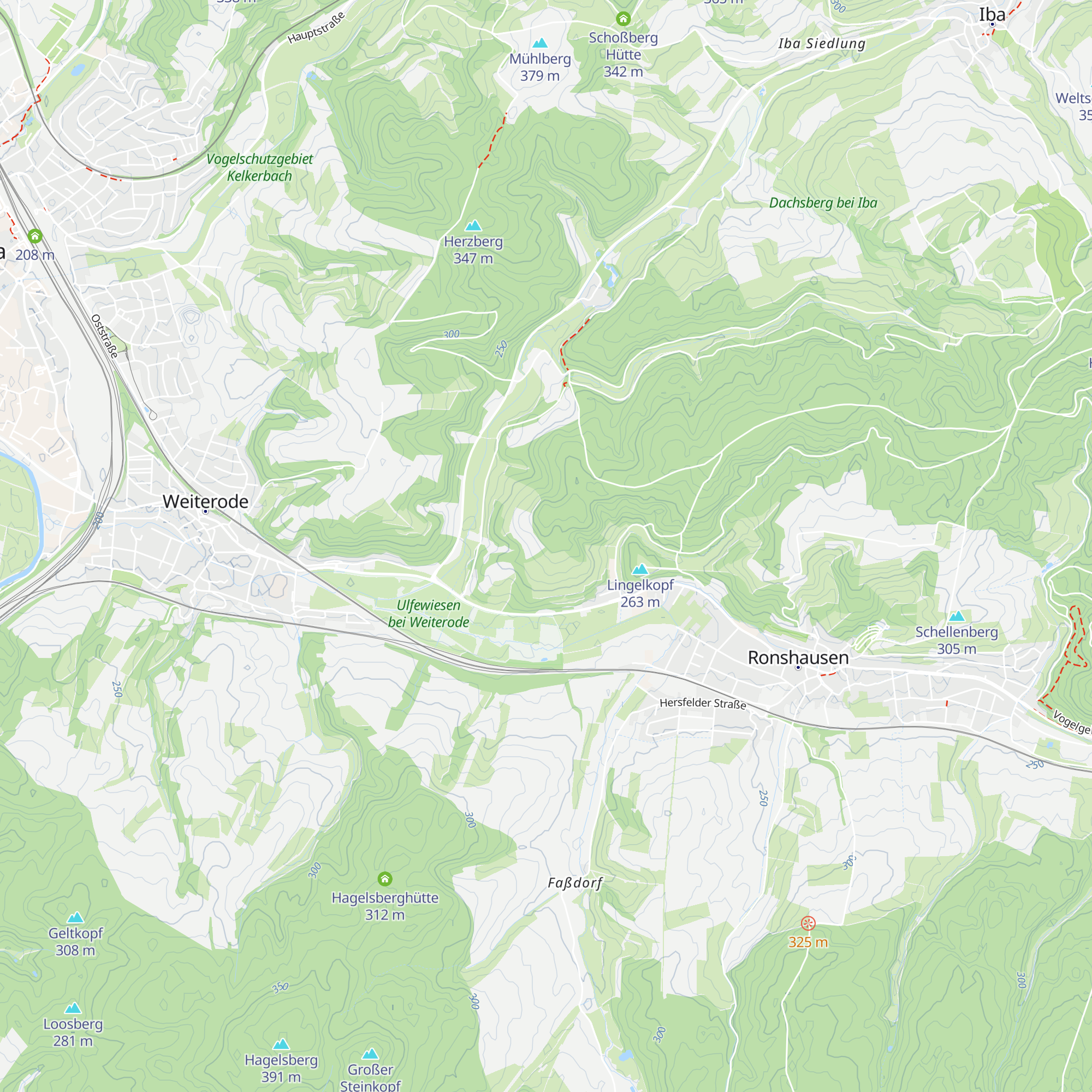 Rinneckhütte map