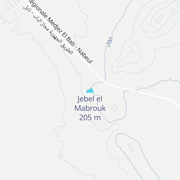 Map of Jebel el Mabrouk