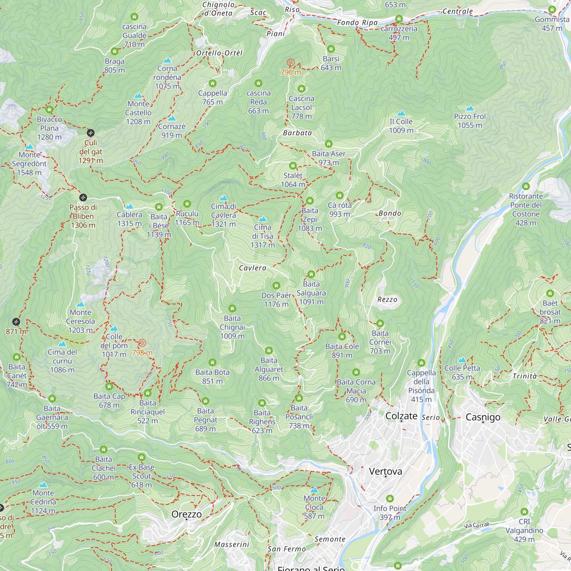 ol Cut map