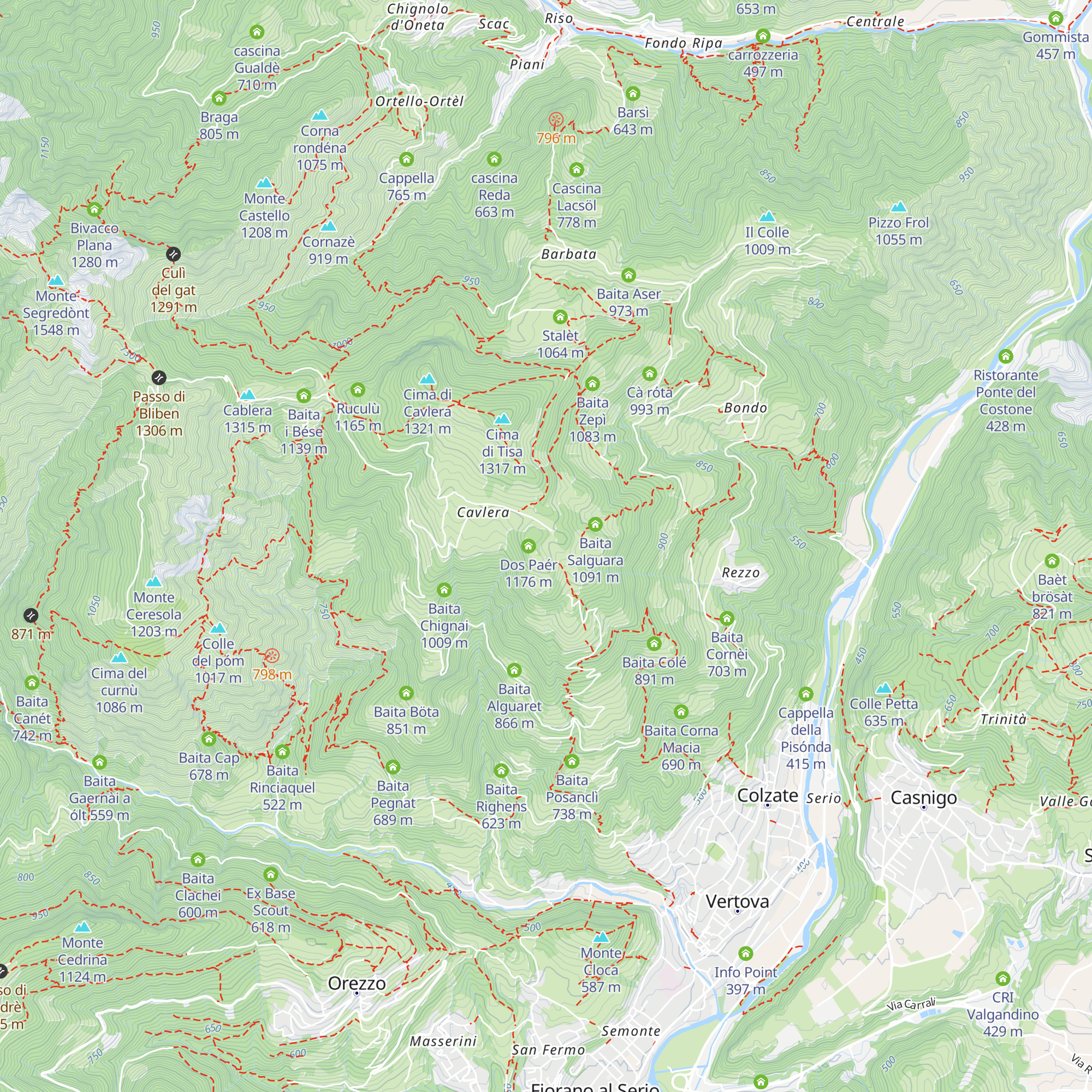 ol Cut map