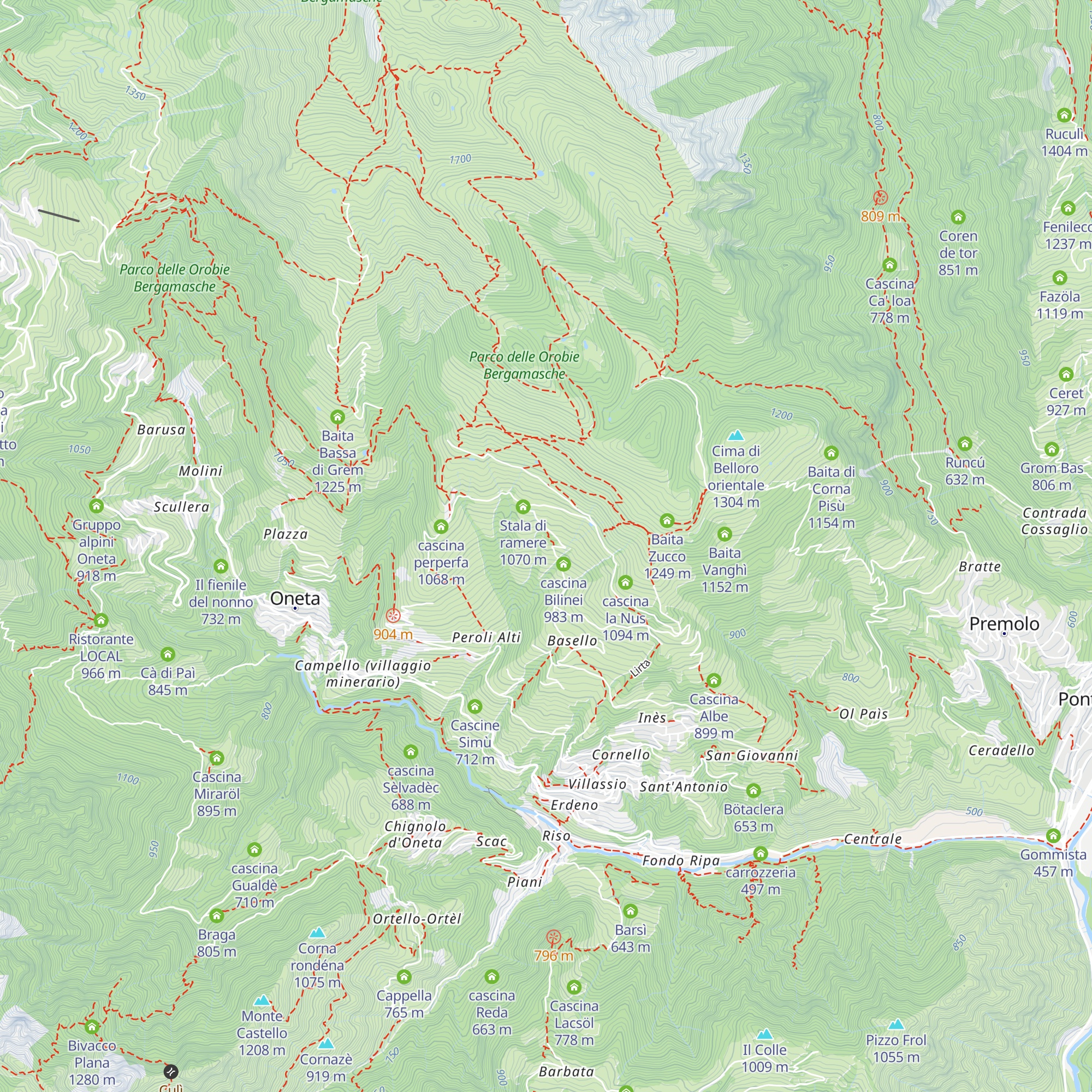 cascina porciöla map