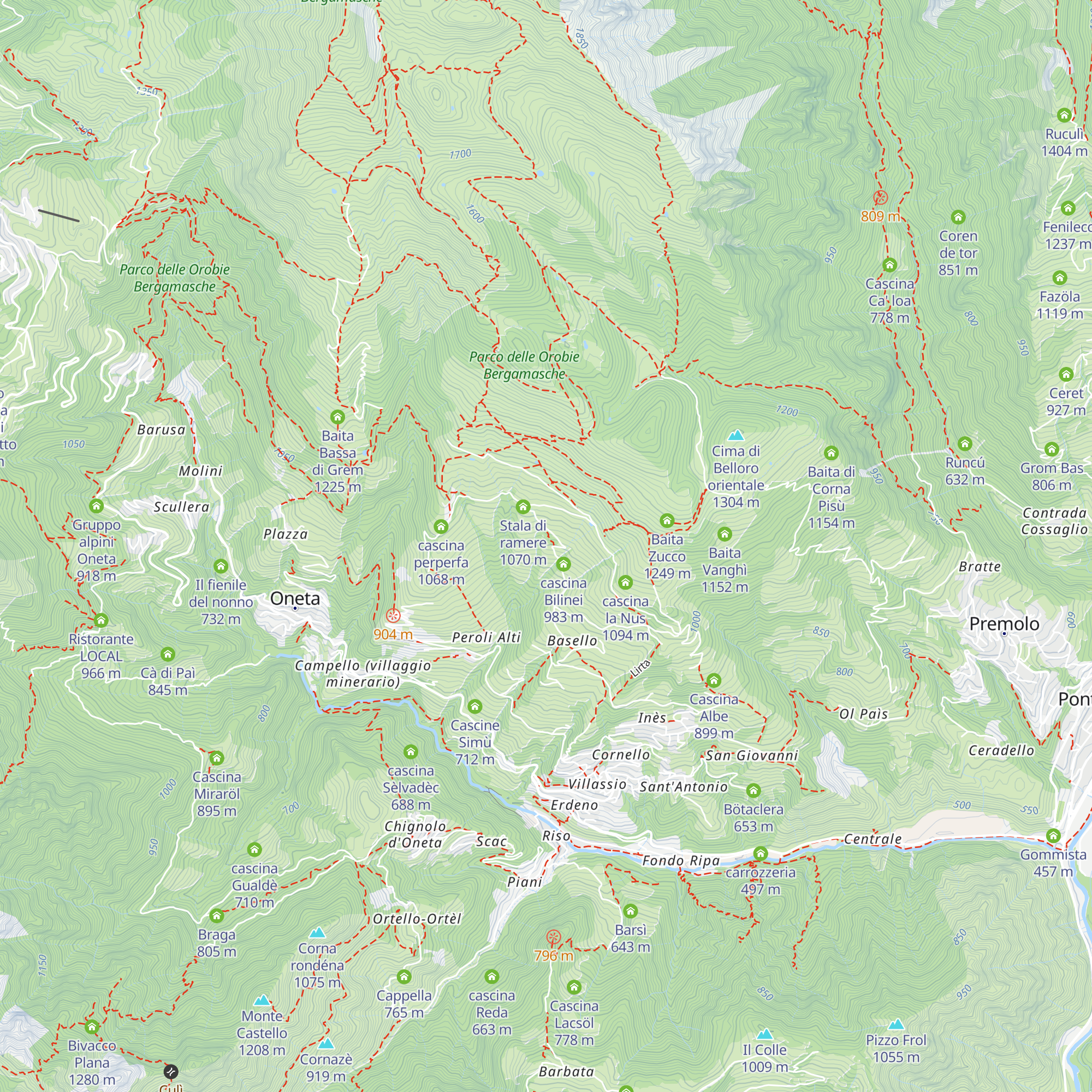 cascina porciöla map