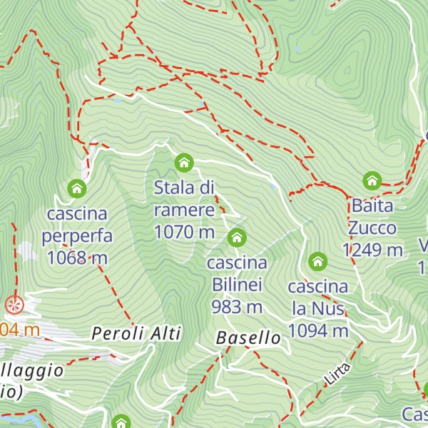 Map of cascina porciöla