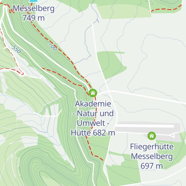 Map of Akademie - Natur und Umwelt - Hütte