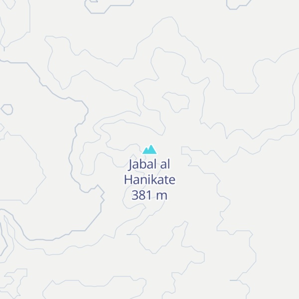 Map of Jabal al Hanikate