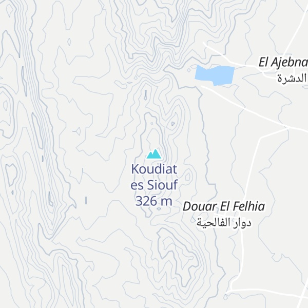 Map of Koudiat es Siouf
