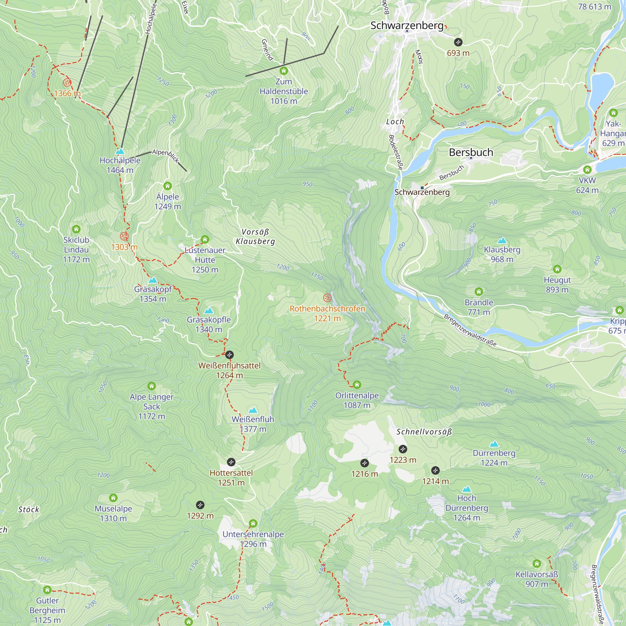 Rothenbach Alpe map