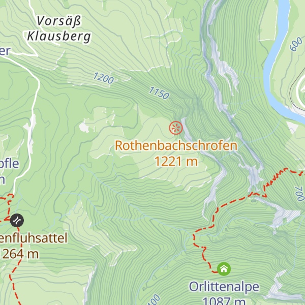Map of Rothenbach Alpe