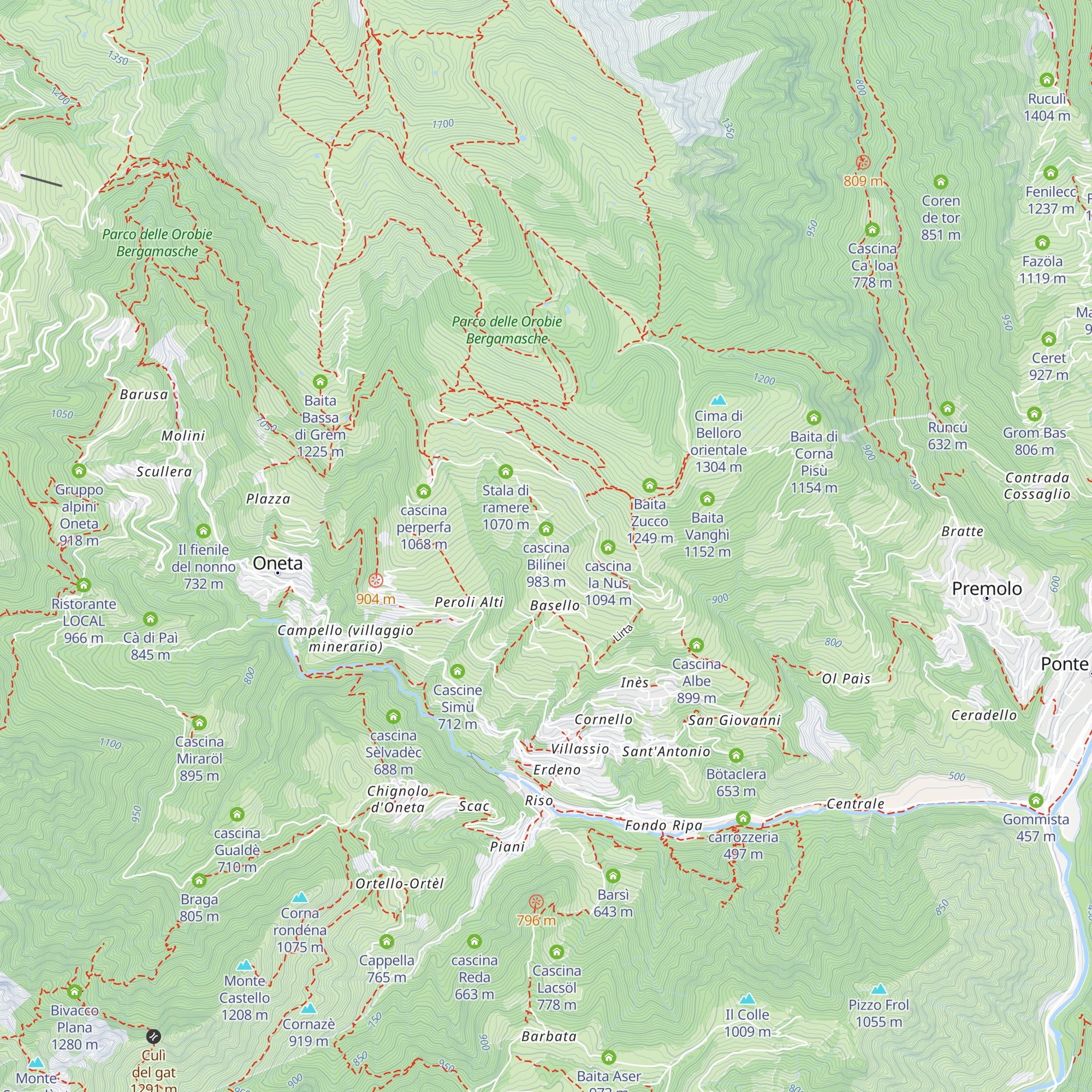 Cascina Ingal map
