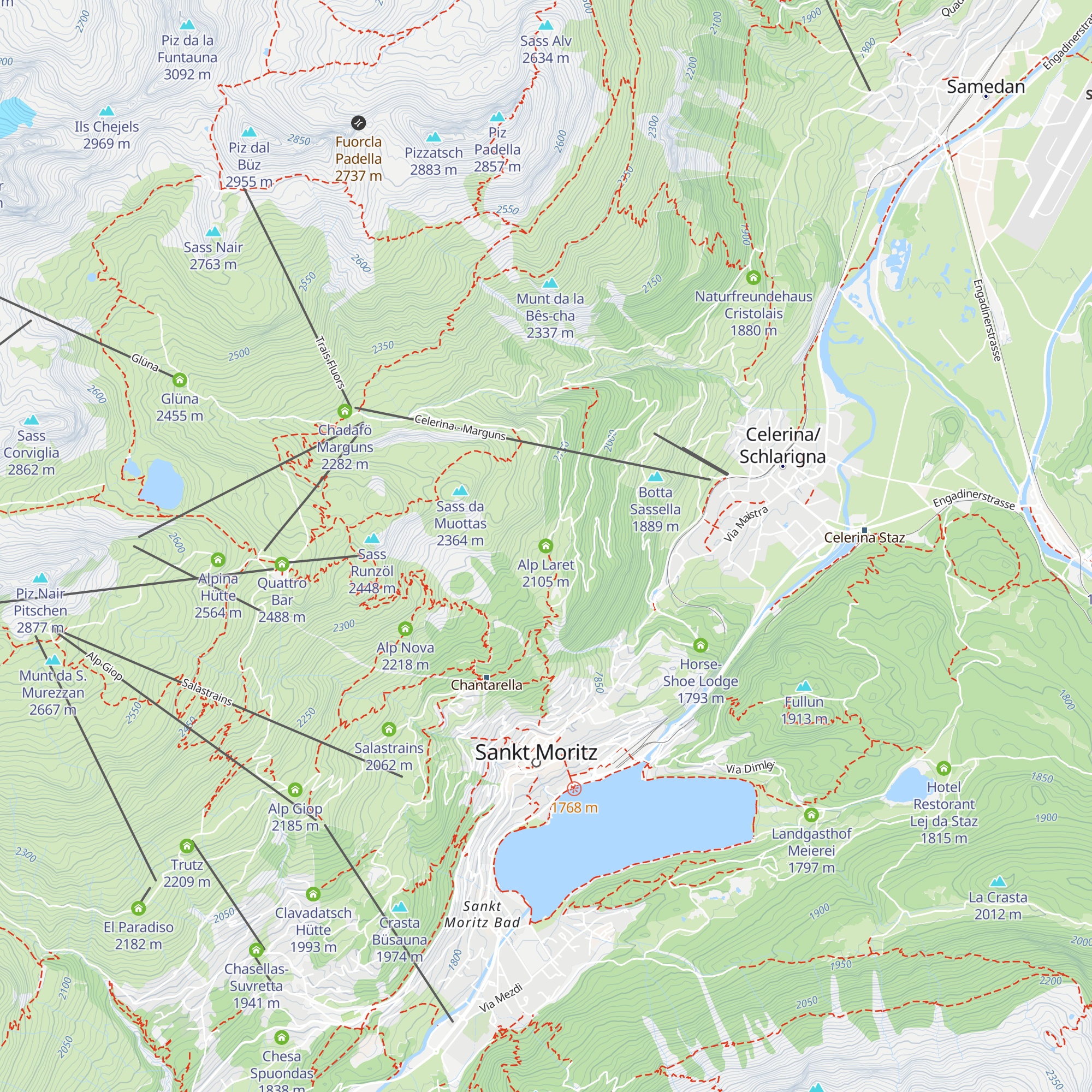 Alp Laret map