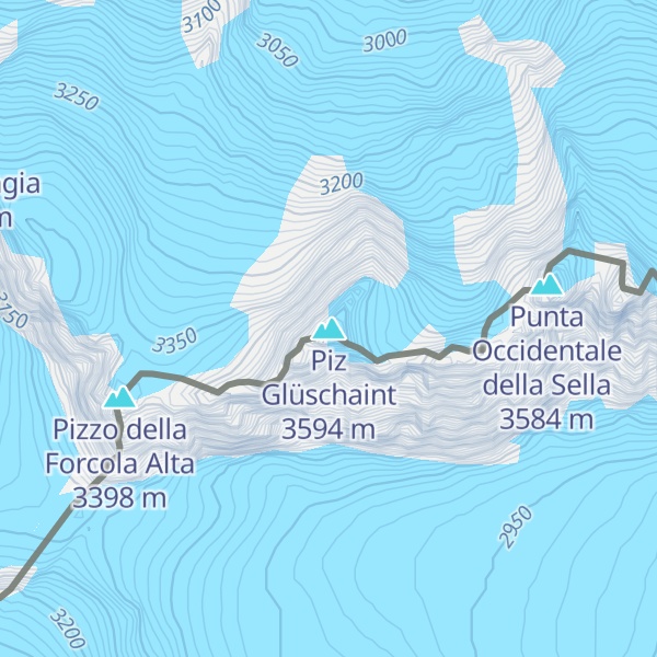 Map of Piz Glüschaint