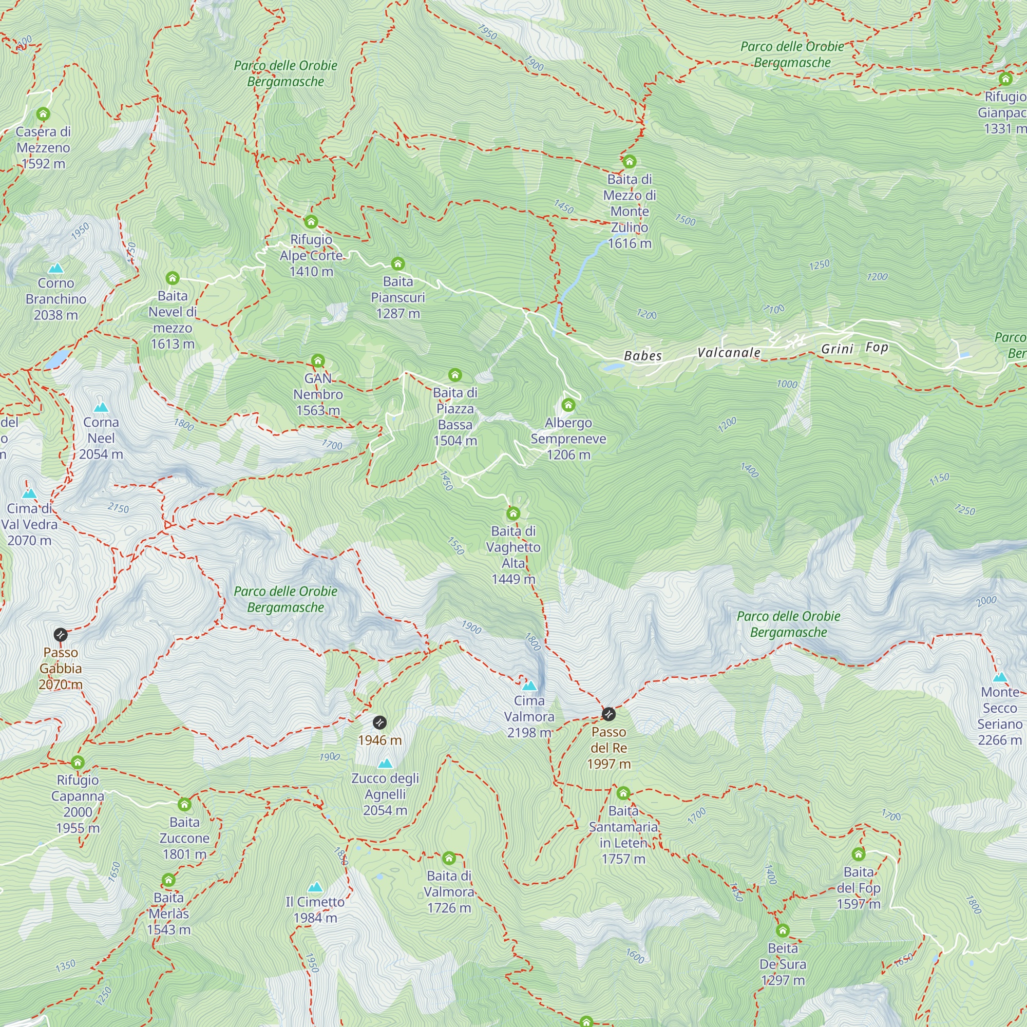 Baita di Vaghetto Alta map