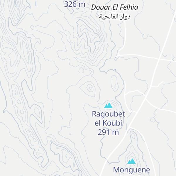Map of Ragoubet Touila
