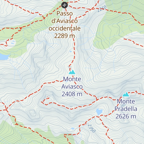 Map of Monte Aviasco