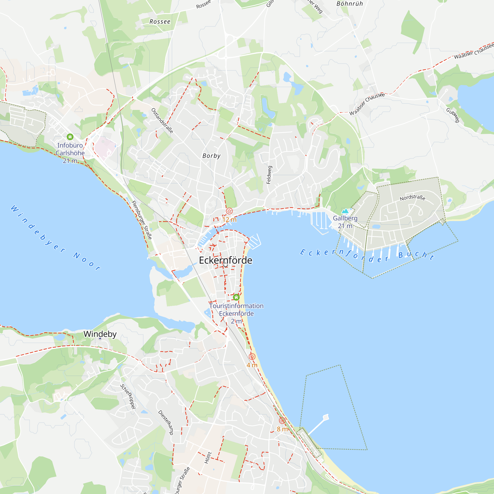 Ostsee Info-Center map