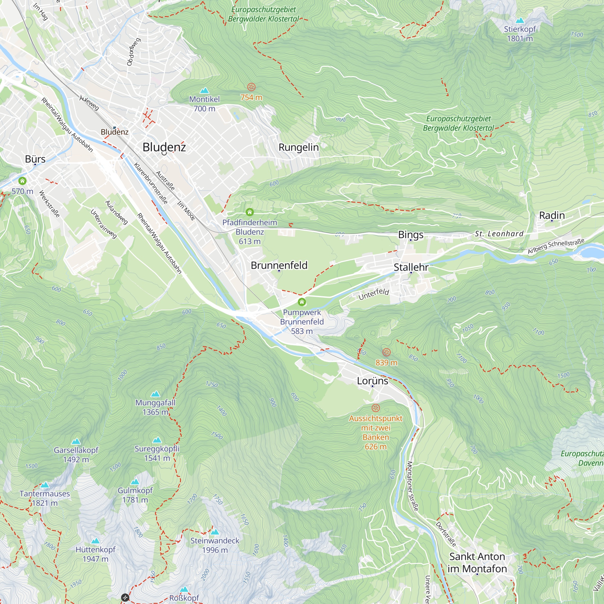 Pumpwerk Brunnenfeld map