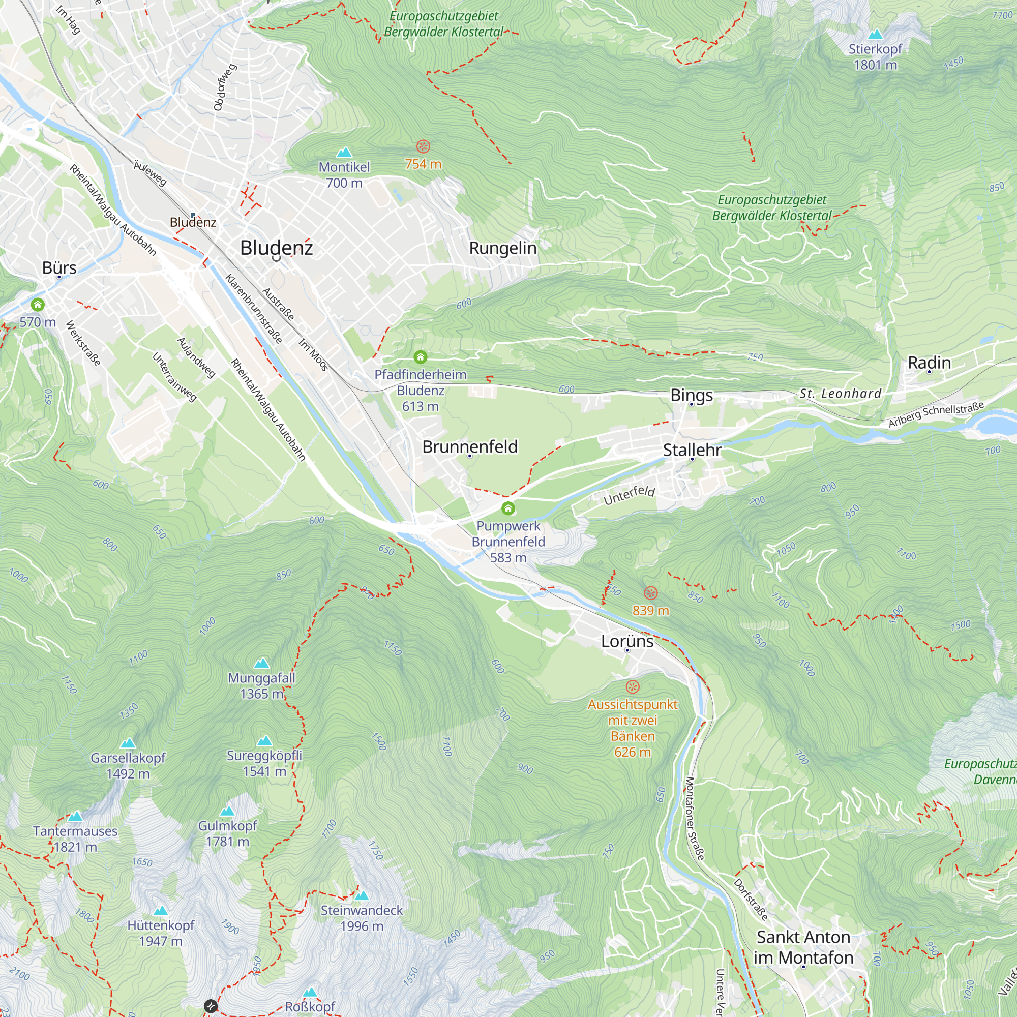 Pumpwerk Brunnenfeld map