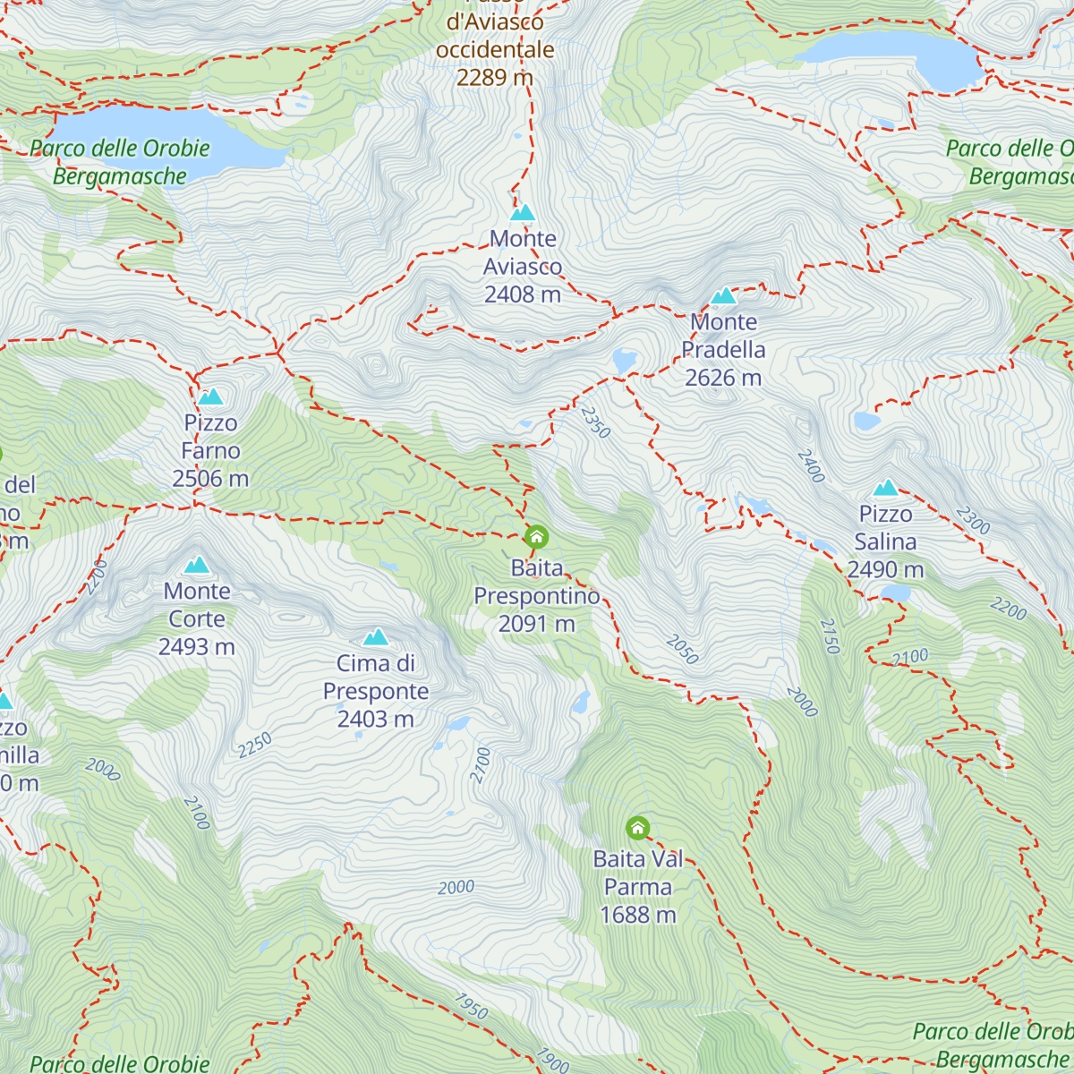 Baita Prespontino map