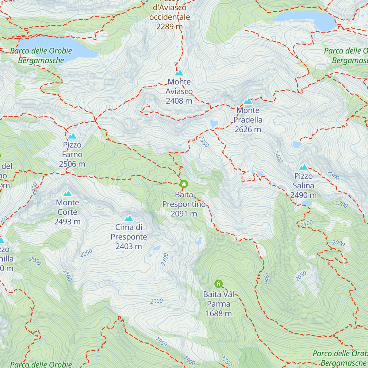 Baita Prespontino map