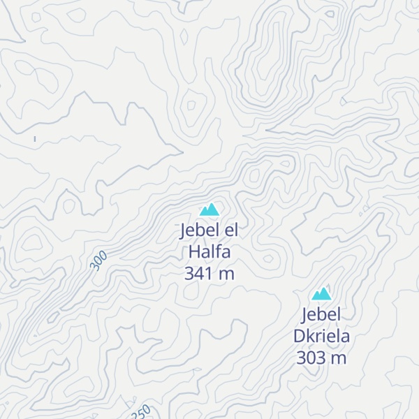 Map of Jebel el Halfa