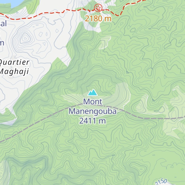 Map of Mont Manengouba