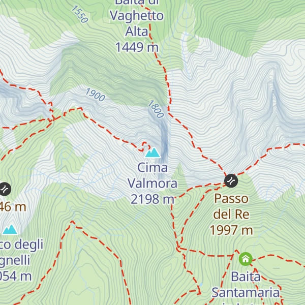 Map of Cima Valmora