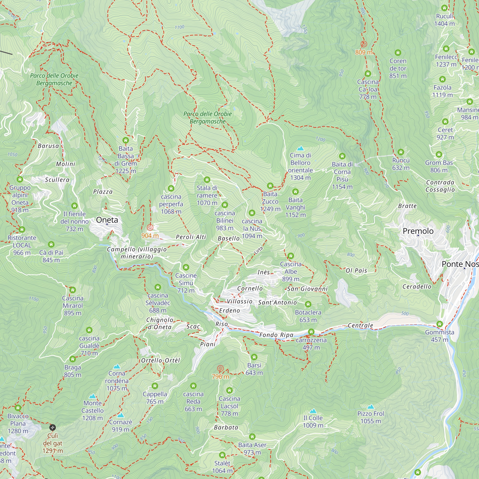 Cascina Brech map