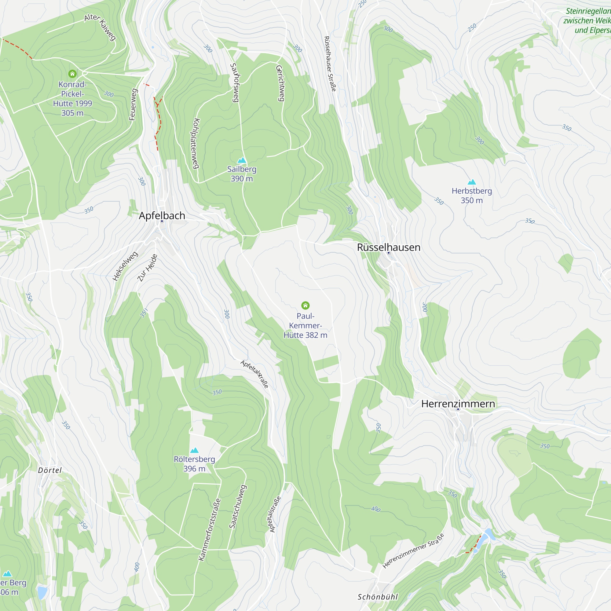 Paul-Kemmer-Hütte map
