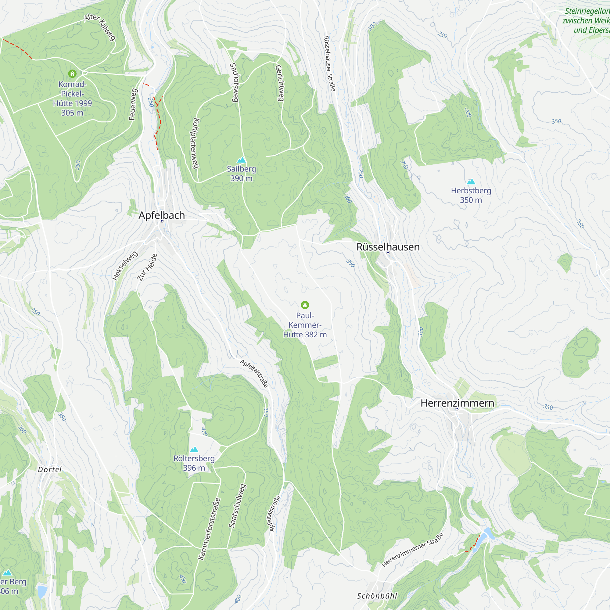 Paul-Kemmer-Hütte map