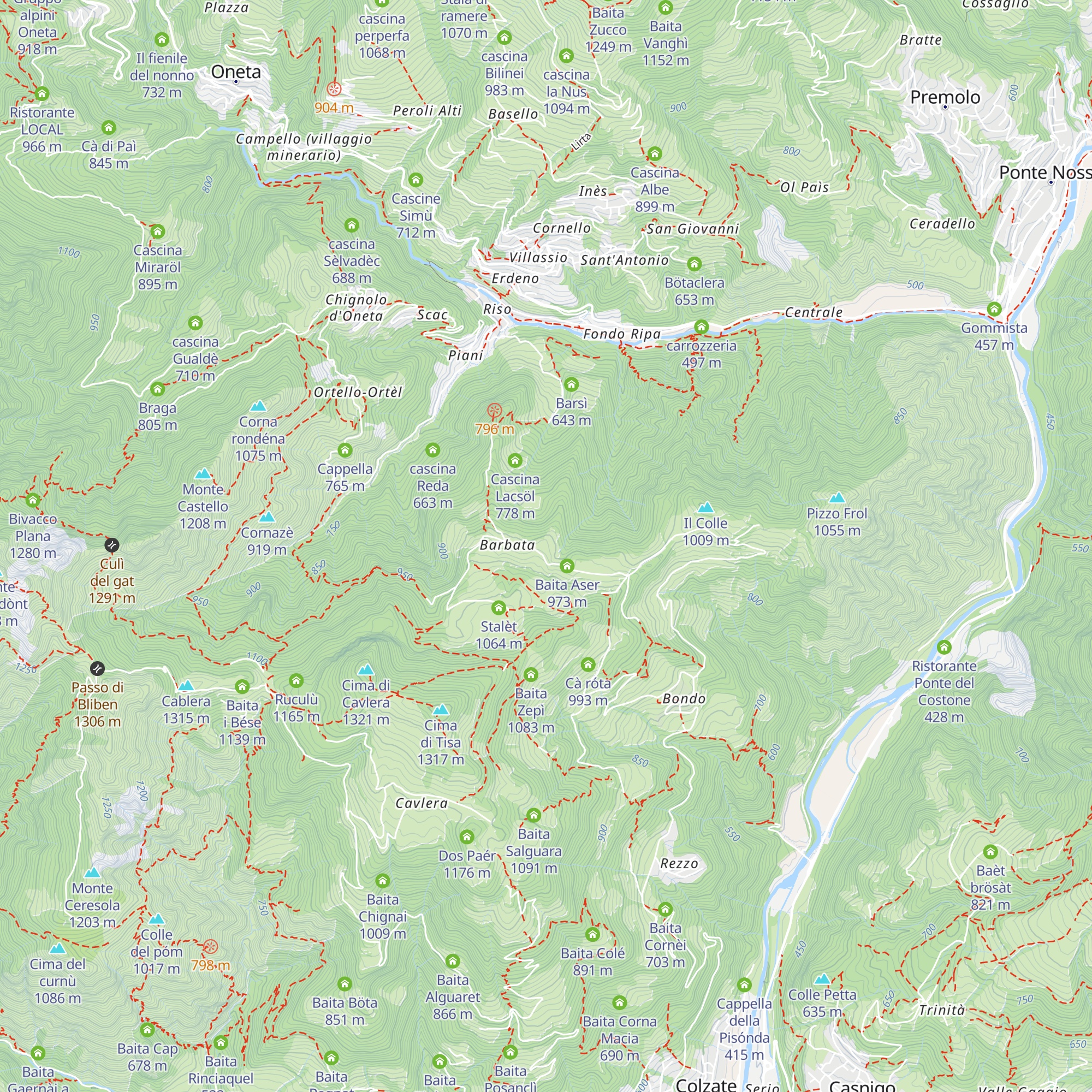 Baita Caalù map