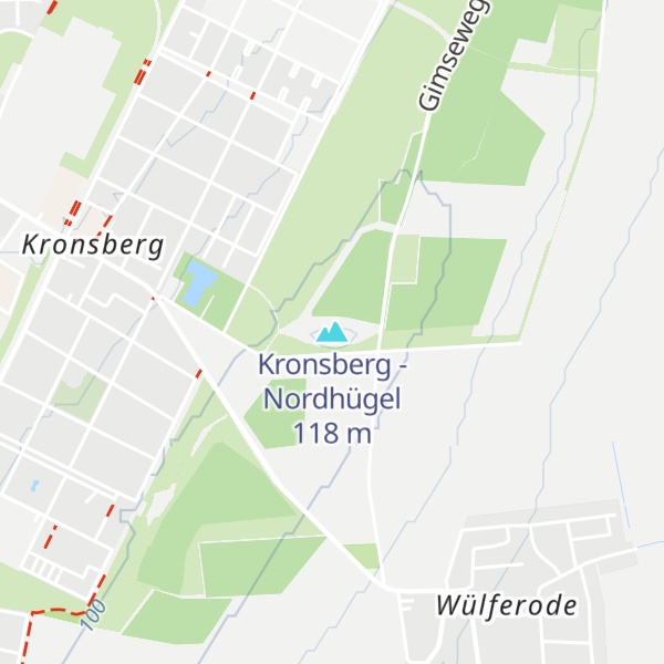 Map of Kronsberg - Nordhügel