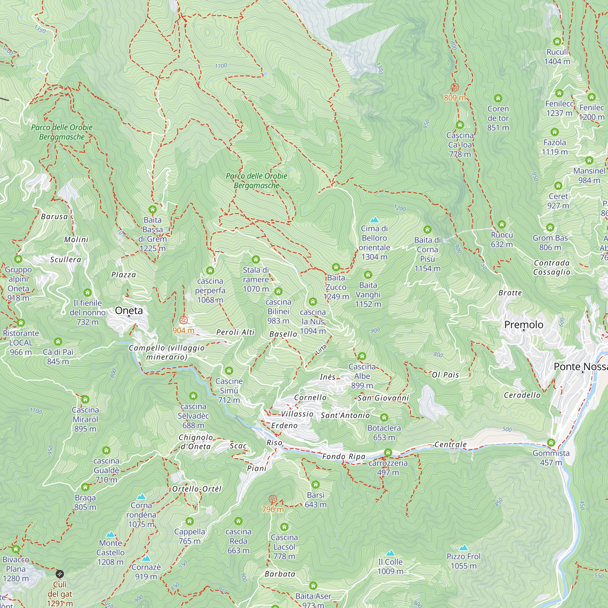 Cascina Ranadèl map