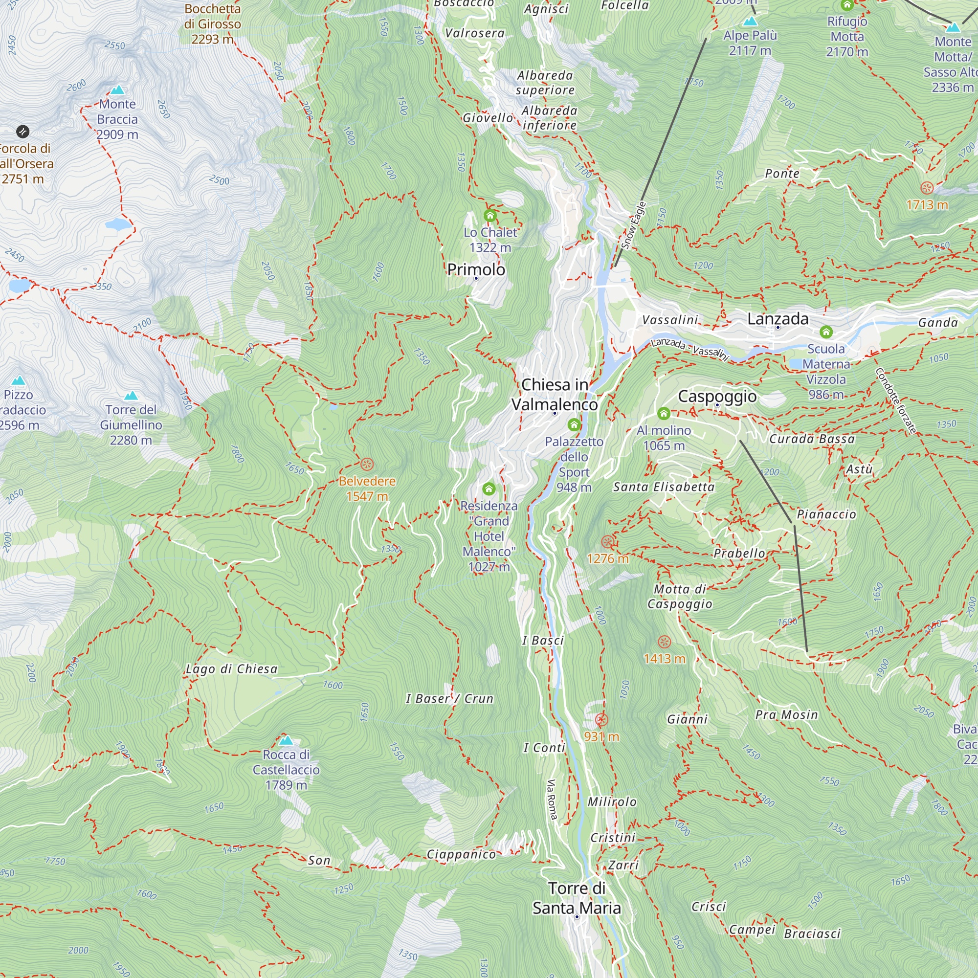 Residenza "Grand Hotel Malenco" map