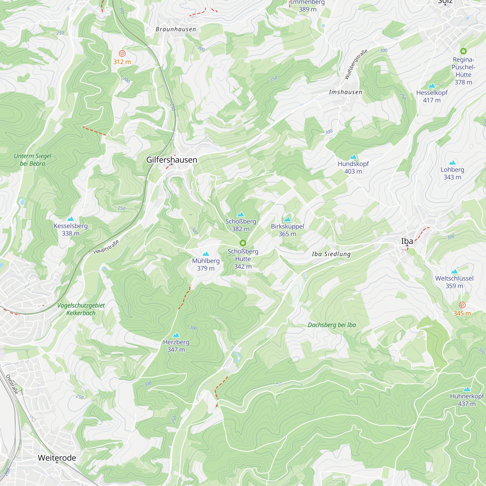 Schoßberg Hütte map