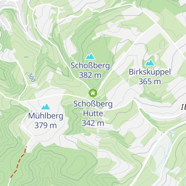 Map of Schoßberg Hütte