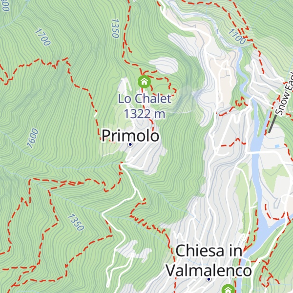 Map of Hotel Roseg