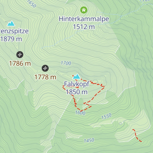 Map of Falvkopf