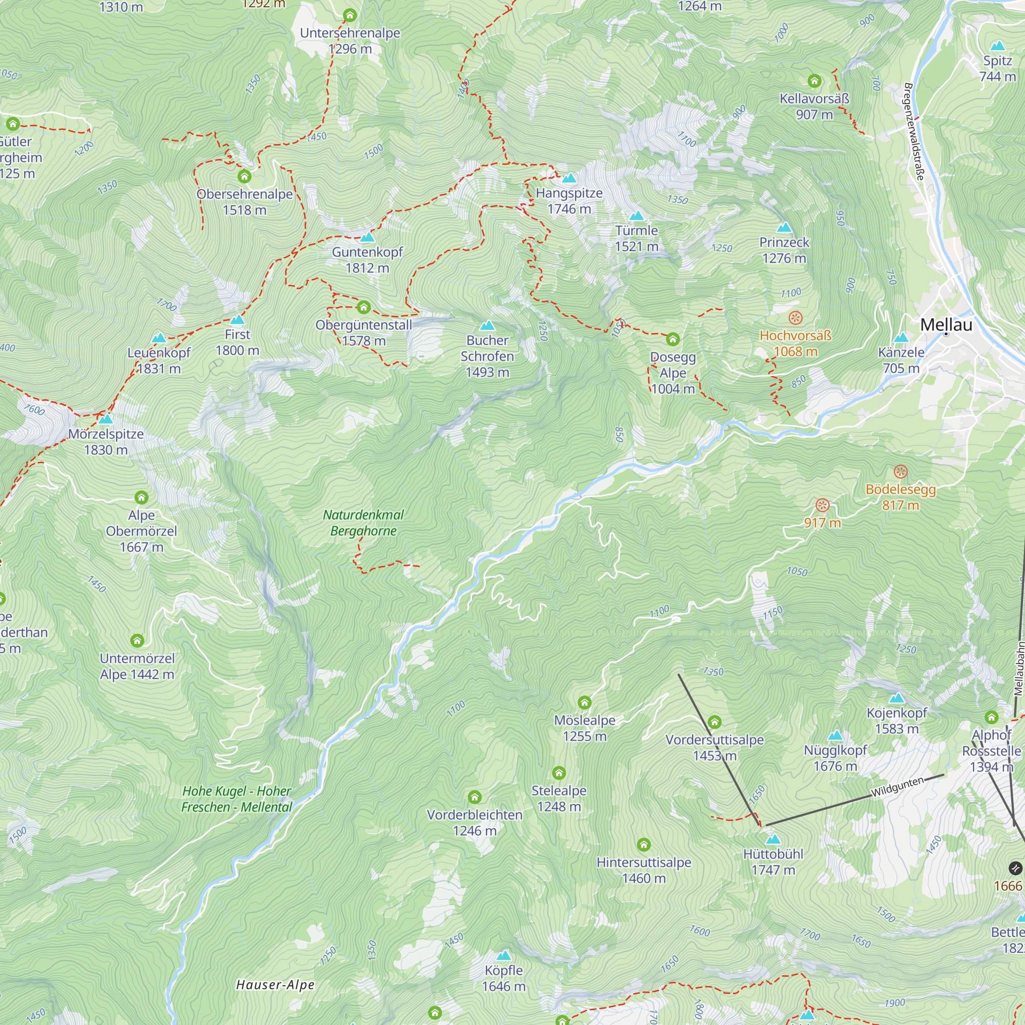 Alpe Buchen map