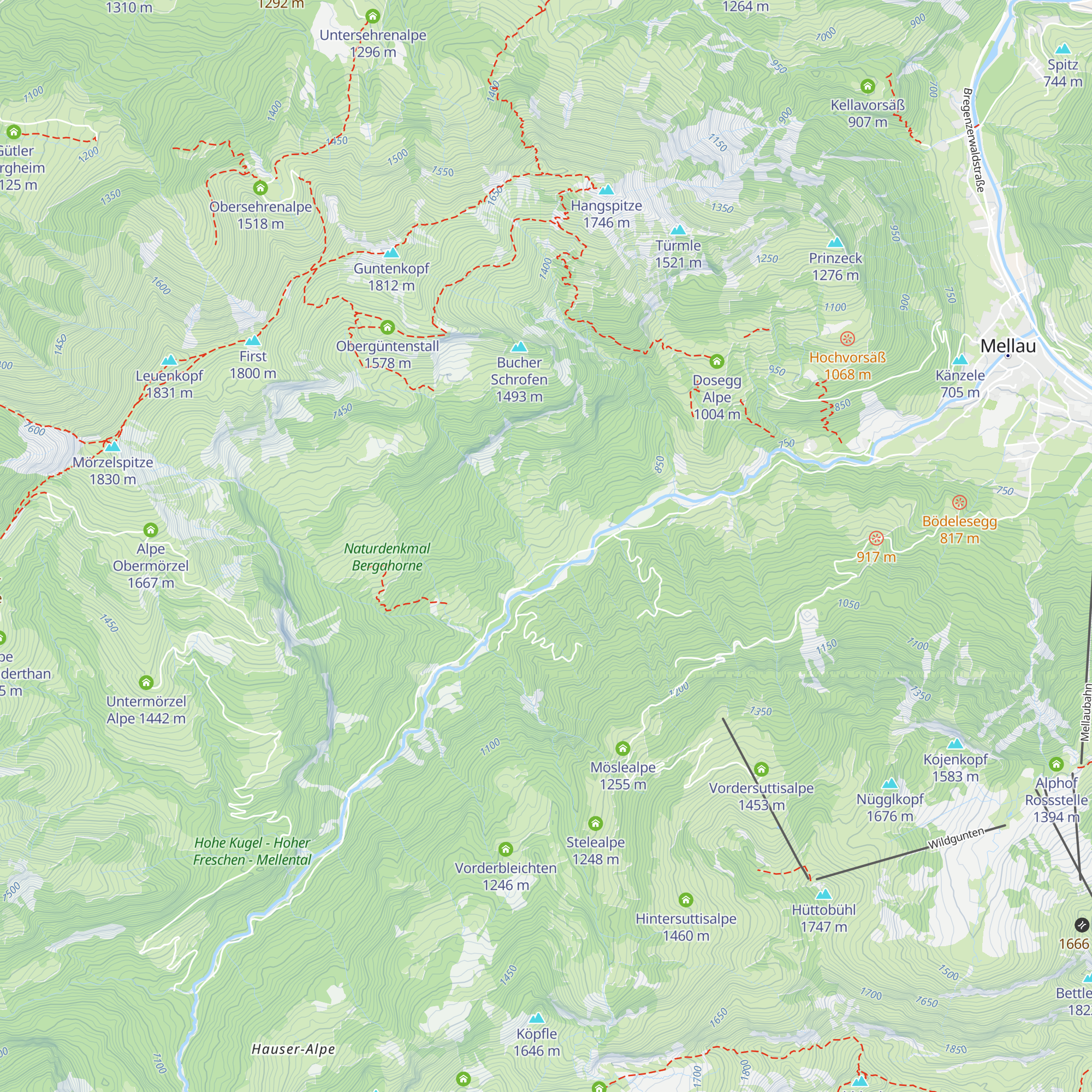 Alpe Buchen map