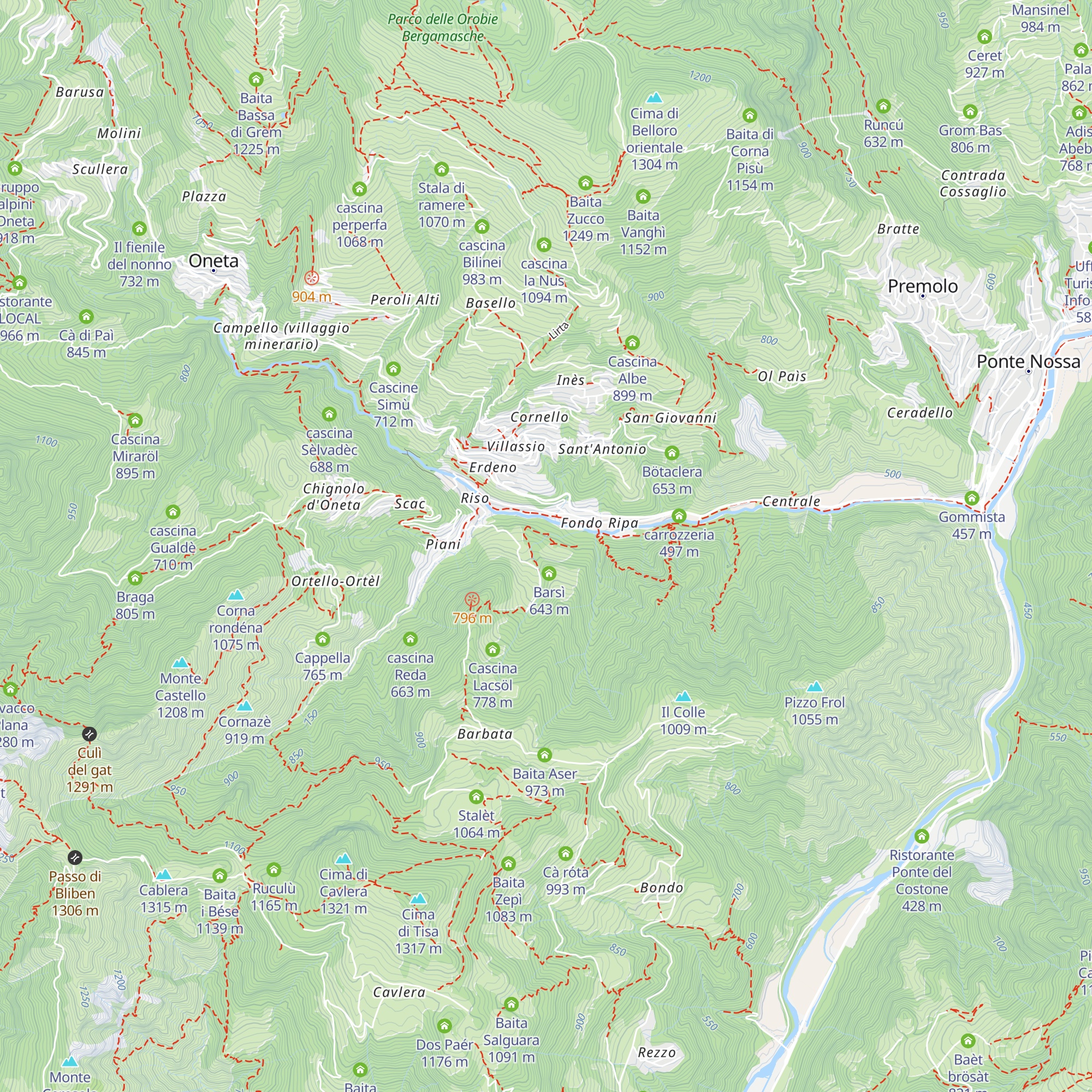Cascina Plasa map