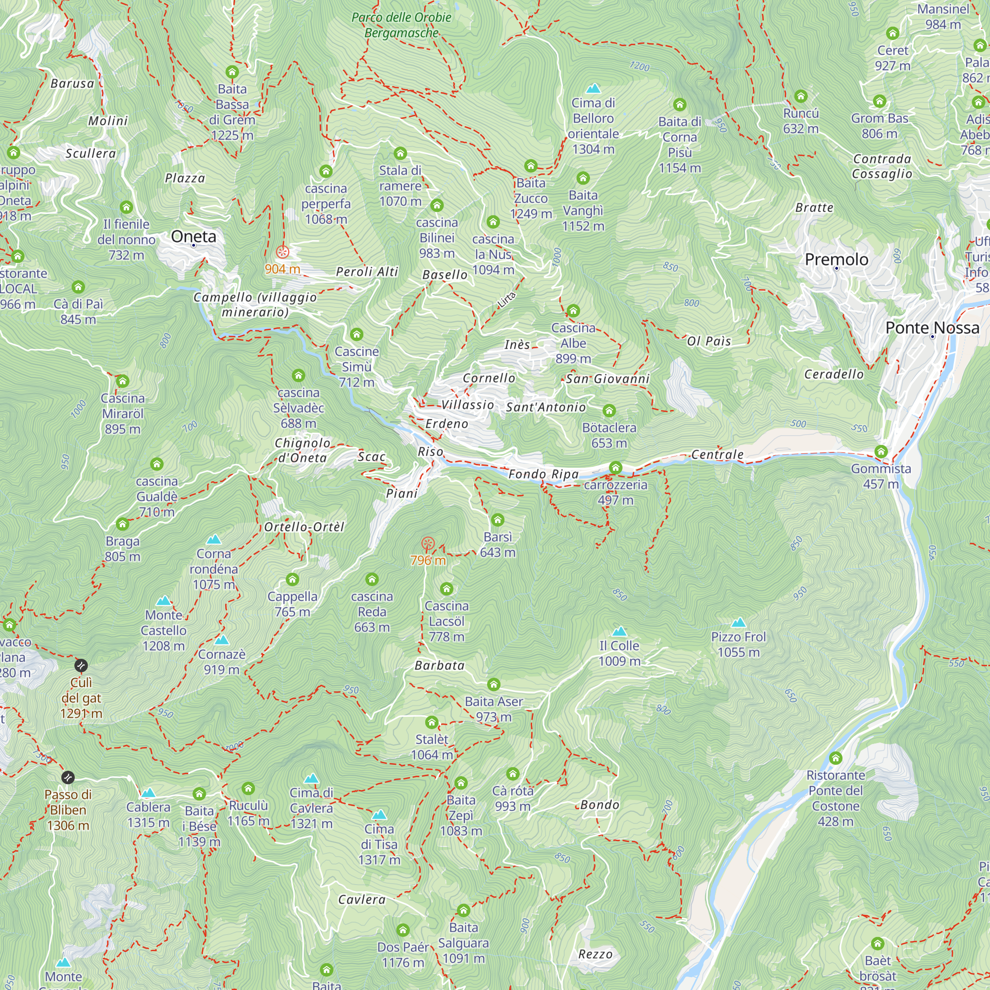 Cascina Plasa map