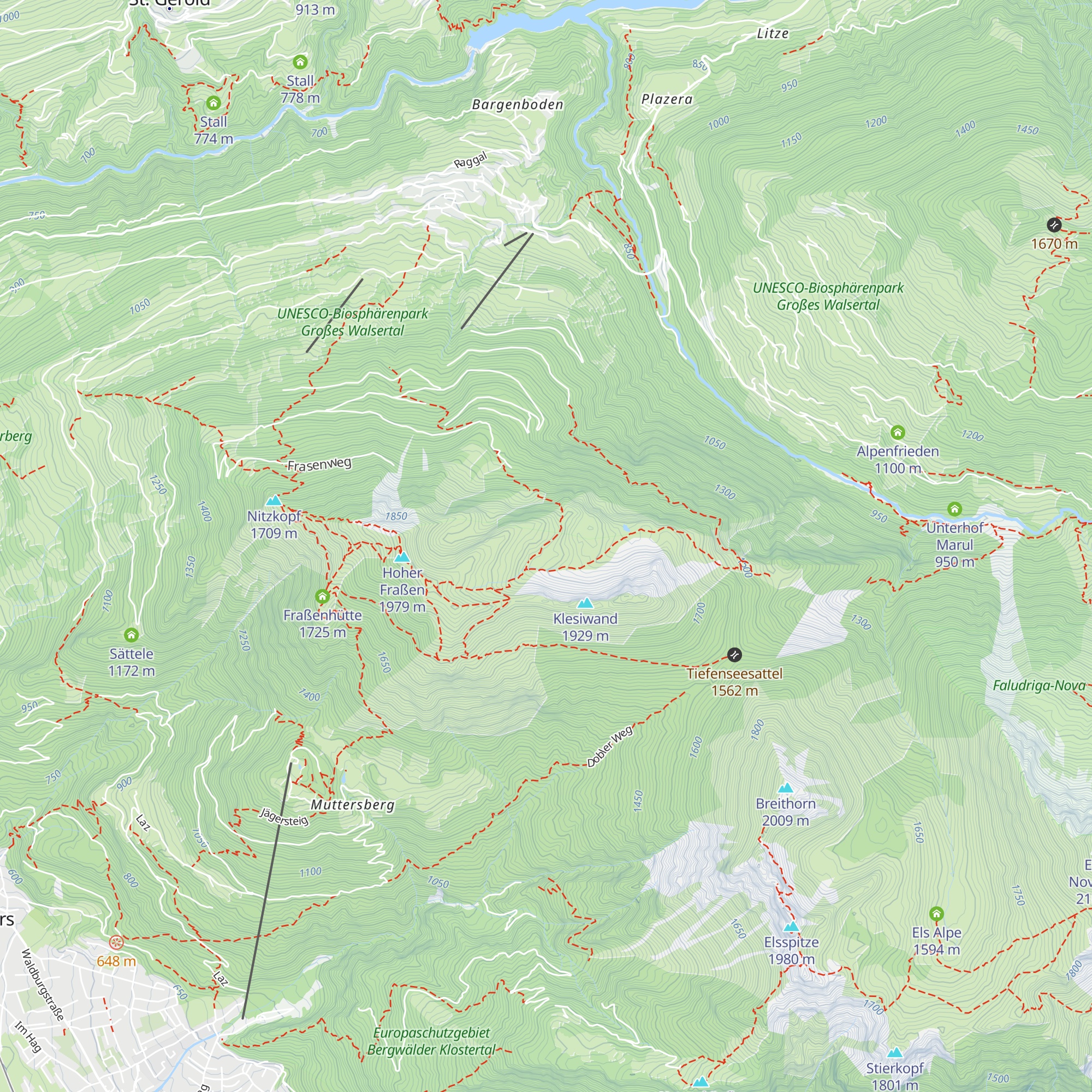 Klesialpe map