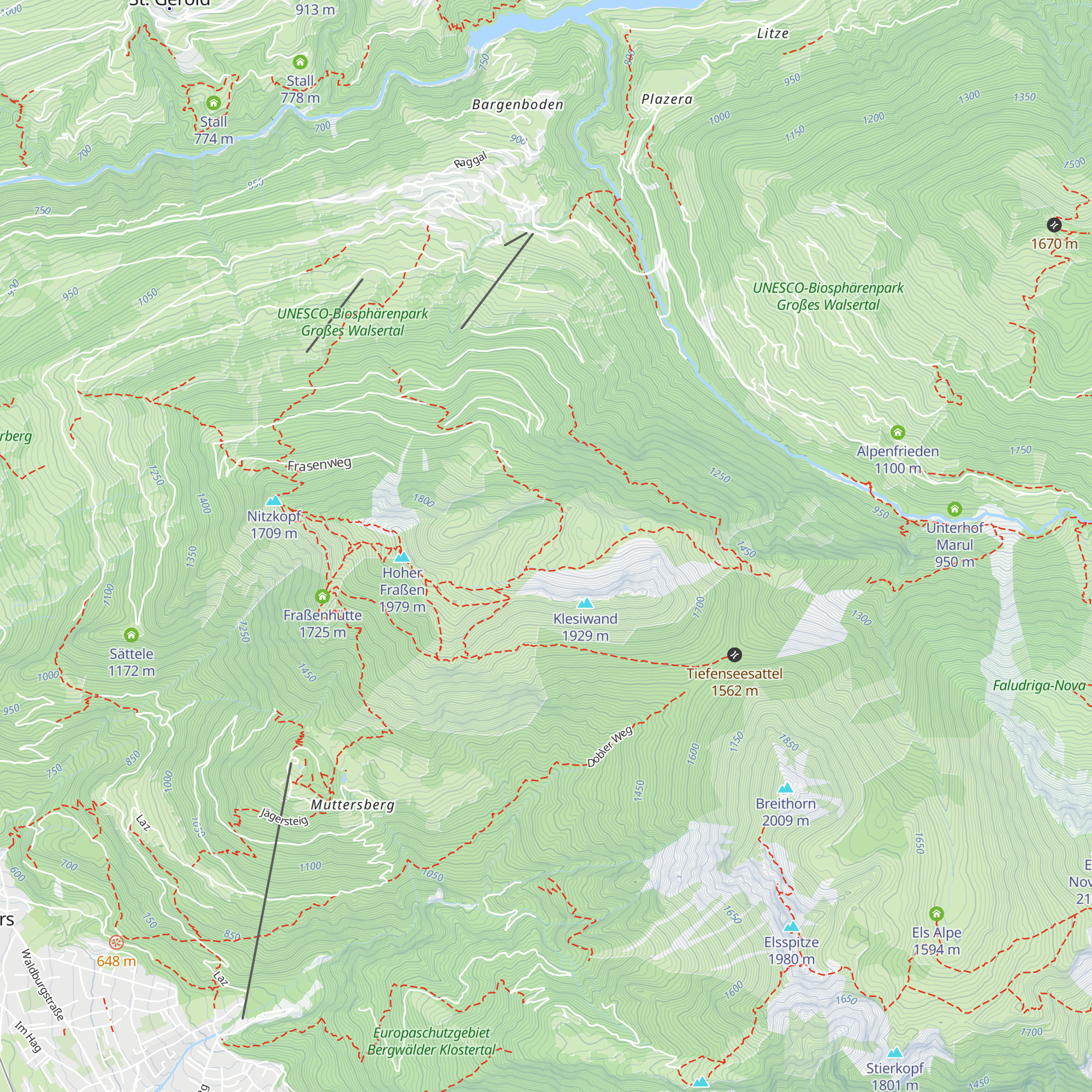 Klesialpe map