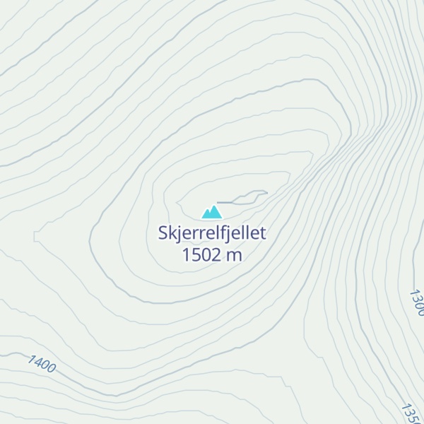 Map of Skjerrelfjellet