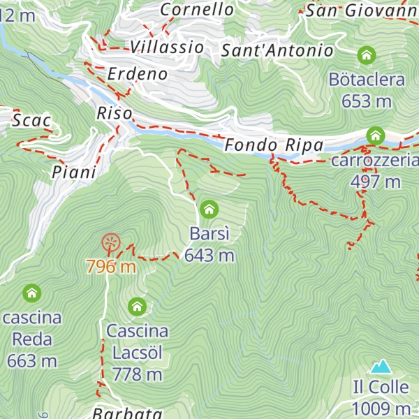 Map of Barsì