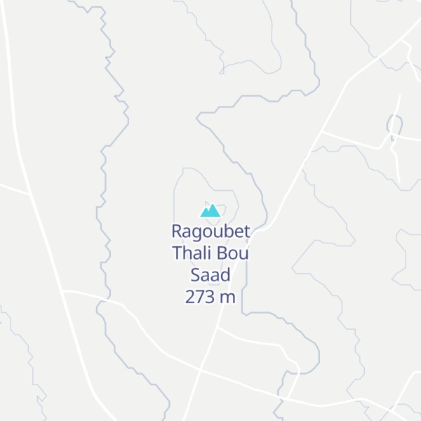 Map of Ragoubet Thali Bou Saad