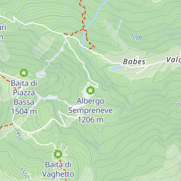 Map of Albergo Sempreneve