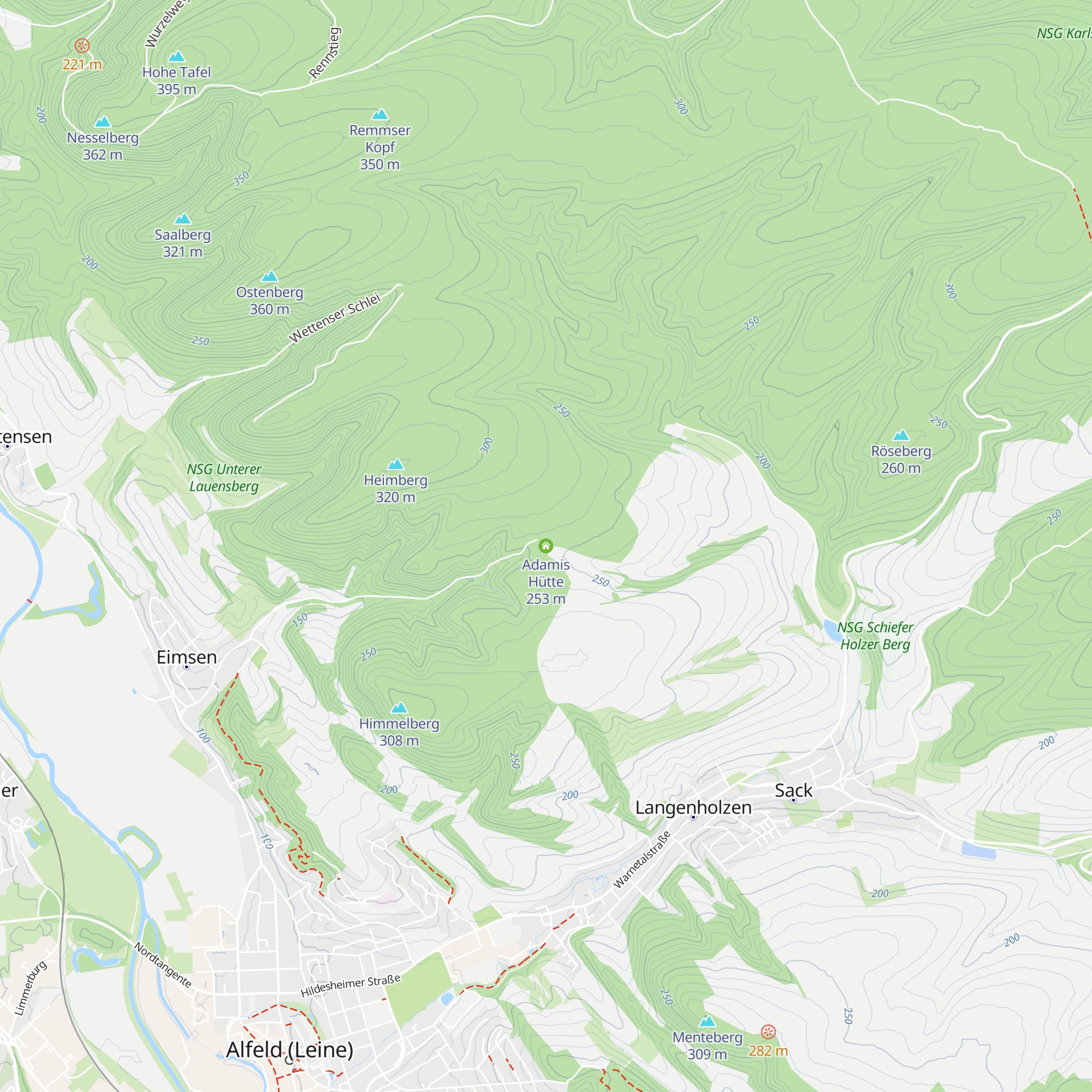 Adamis Hütte map