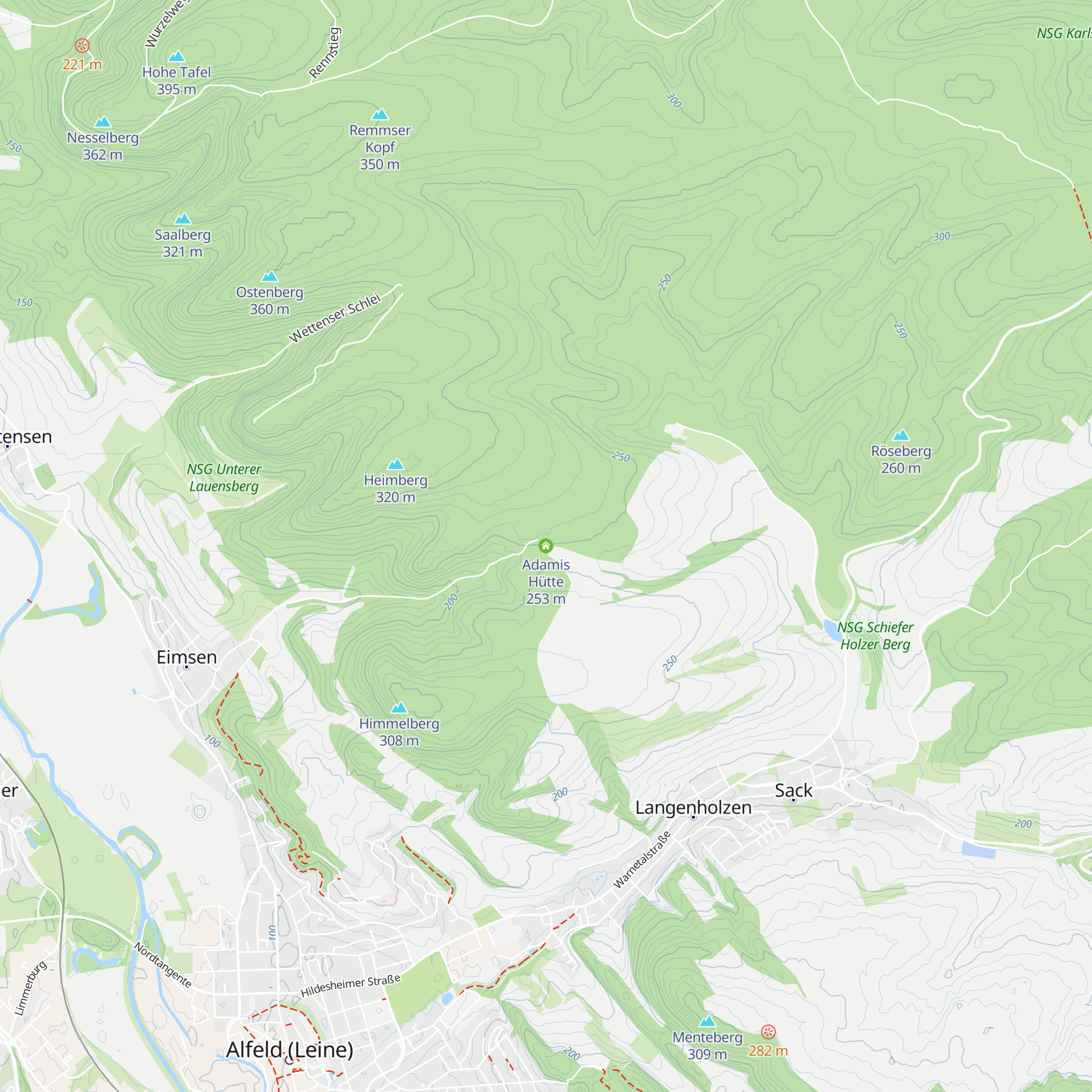 Adamis Hütte map